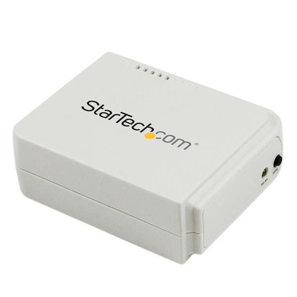 STARTECH.COM 1 Port USB WLAN 802.11 b/g/n Printserver mit 10/100 Mb/s Ethernet Anschluss - Wireless-