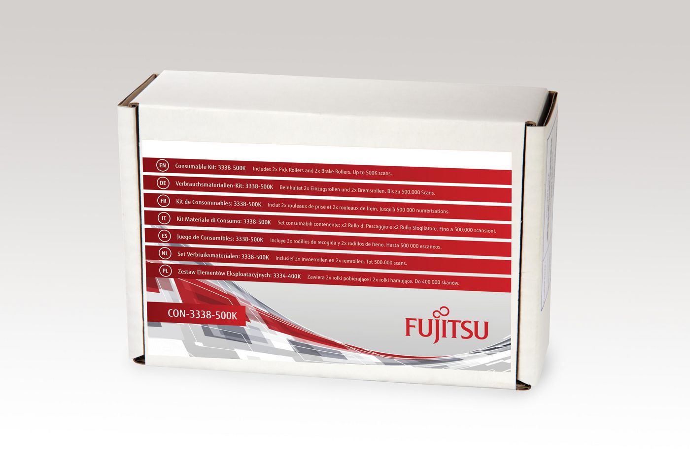 Fujitsu CON-3338-500K Scanner Consumable Kit 