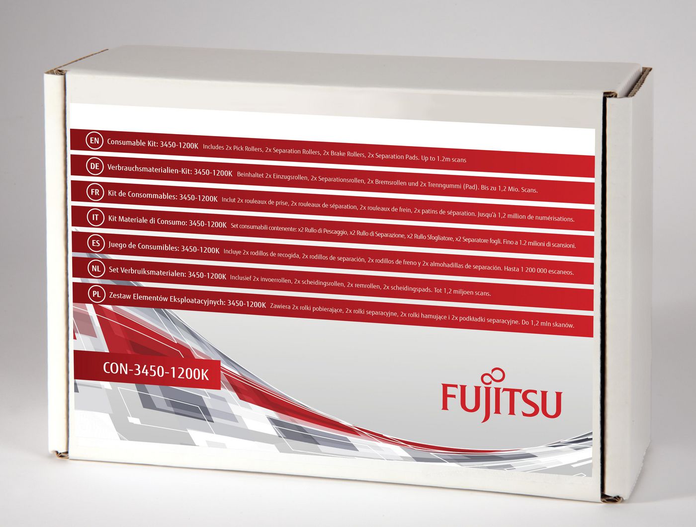 Fujitsu CON-3450-1200K Scanner Consumable Kit 