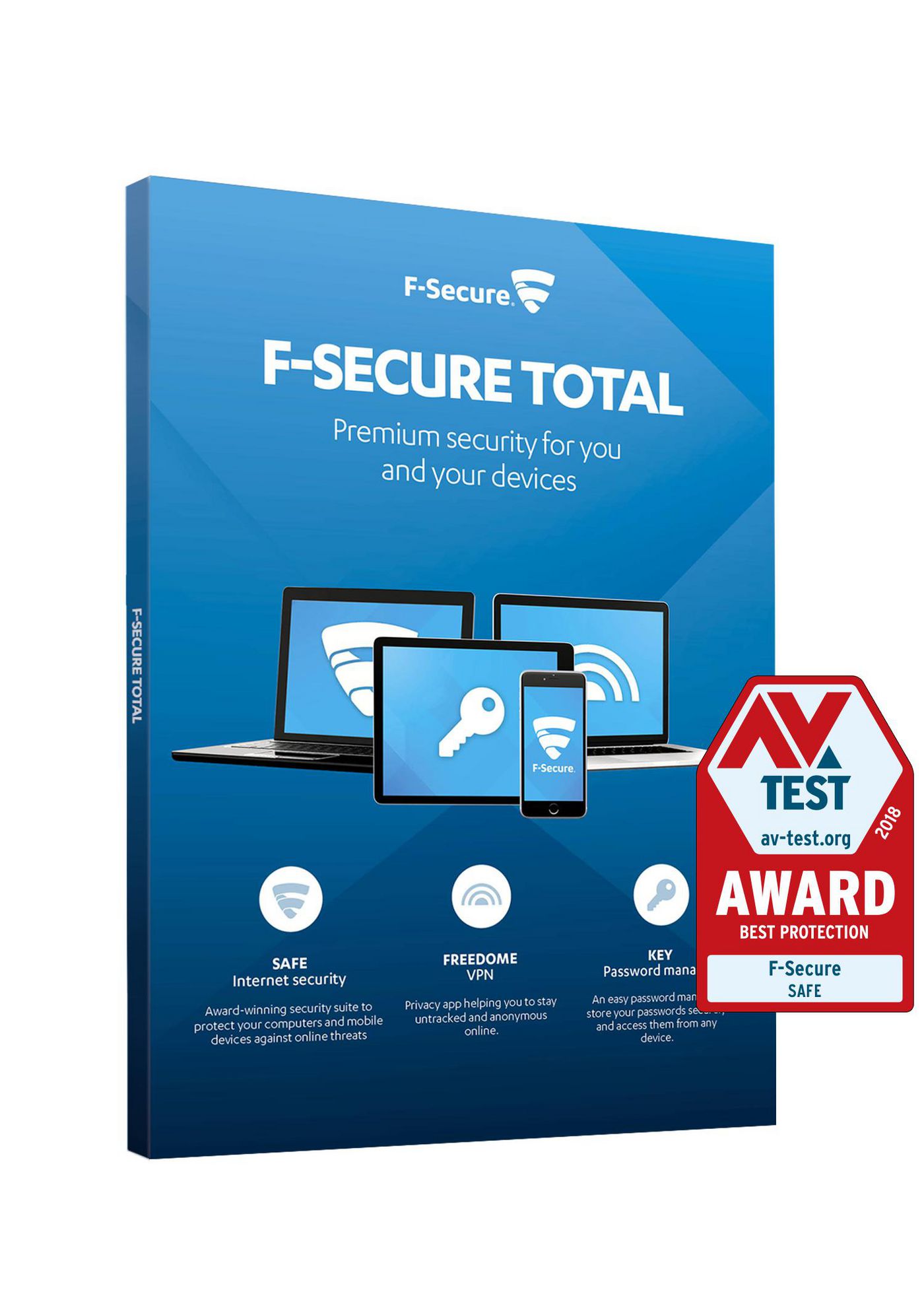F-Secure FCFTBR2N003E2 Total Security  Privacy 