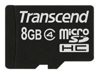 Transcend TS8GUSDC4 MicroSD Card SDHC Class 4 8GB 