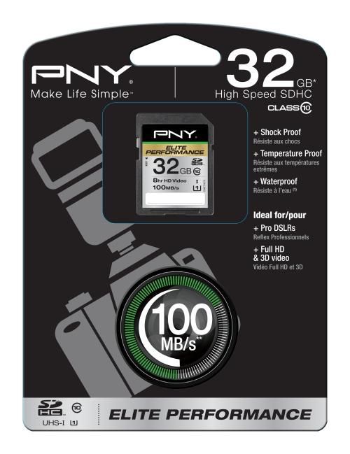 PNY SD32G10ELIPER-EF SDHC 32GB ELITE PERF. CLASS10 