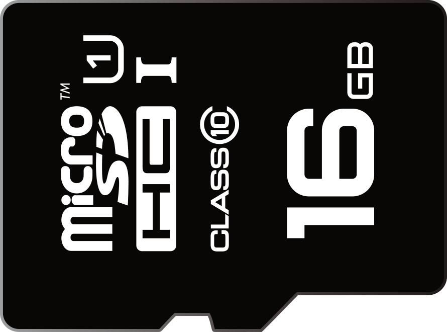 SD MicroSD Card 16GB Emtec SDHC CL.10 inkl. Adapter Bl.np
