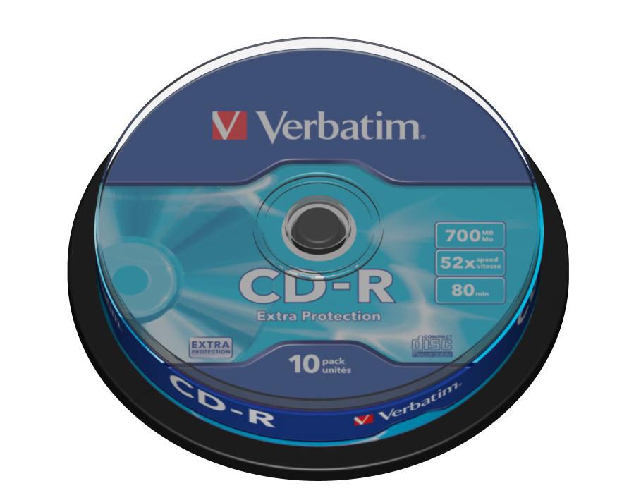 Verbatim 43437 CD-R 52X Extra Protect. 700MB 