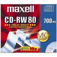 Maxell 626001 CD-RW 80  700MB 1-12X JC 10pac 