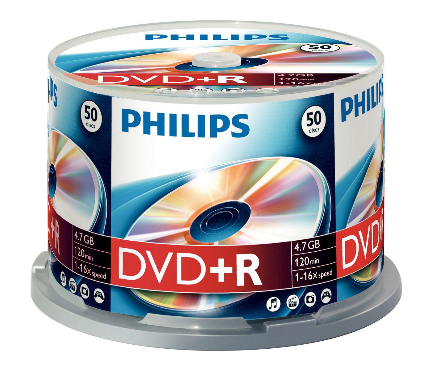 Philips DR4S6B50F00 DR4S6B50F/00 50 x DVD+R 4.7GB120 min. 