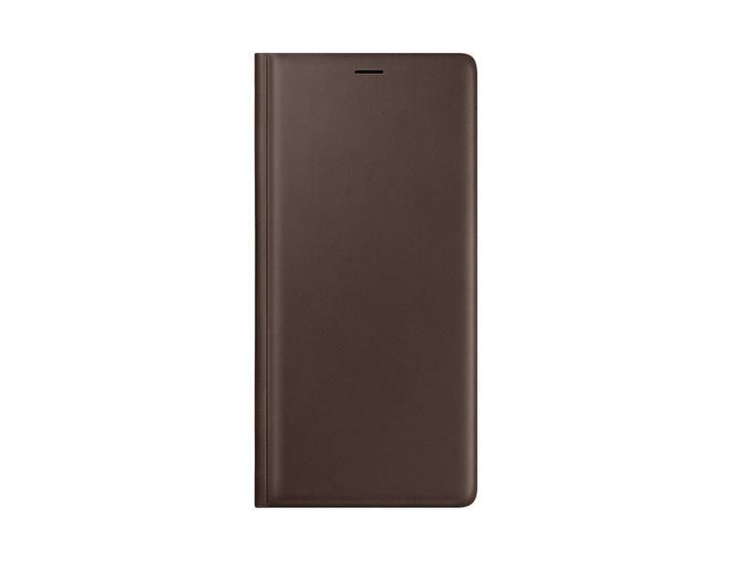 Galaxy Note 9 Leather View Cover Brown