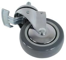 4inch Non-marking Braked