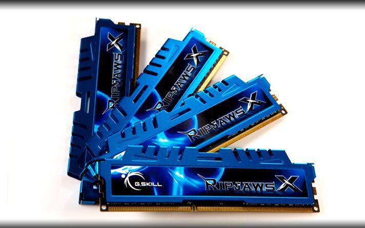 DDR3-RAM 32GB Kit (4x8GB) PC3-19200 CL11 RipjawsX GSkill