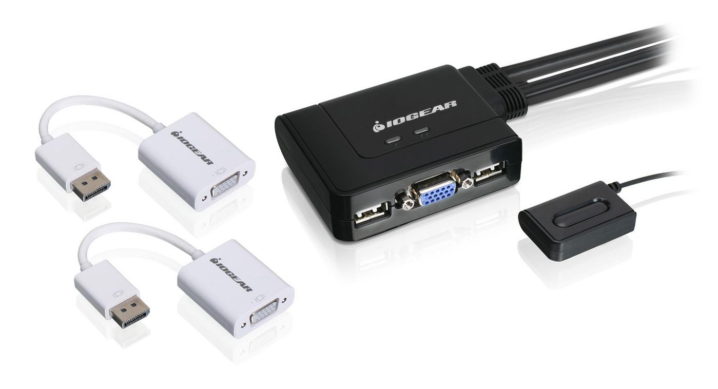 GCS22DPKIT, IOGEAR 2048x1536, 162 MHz, DDC2B, VGA, USB