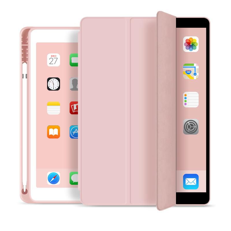 Pencil Case iPad 9.7 2017/2018 Pink. Pu Leather Front With
