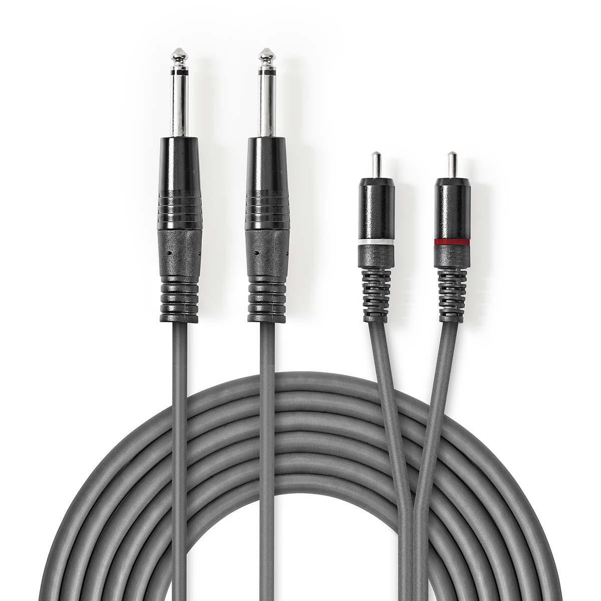 Stereo Audio Cable , 2x 6.35