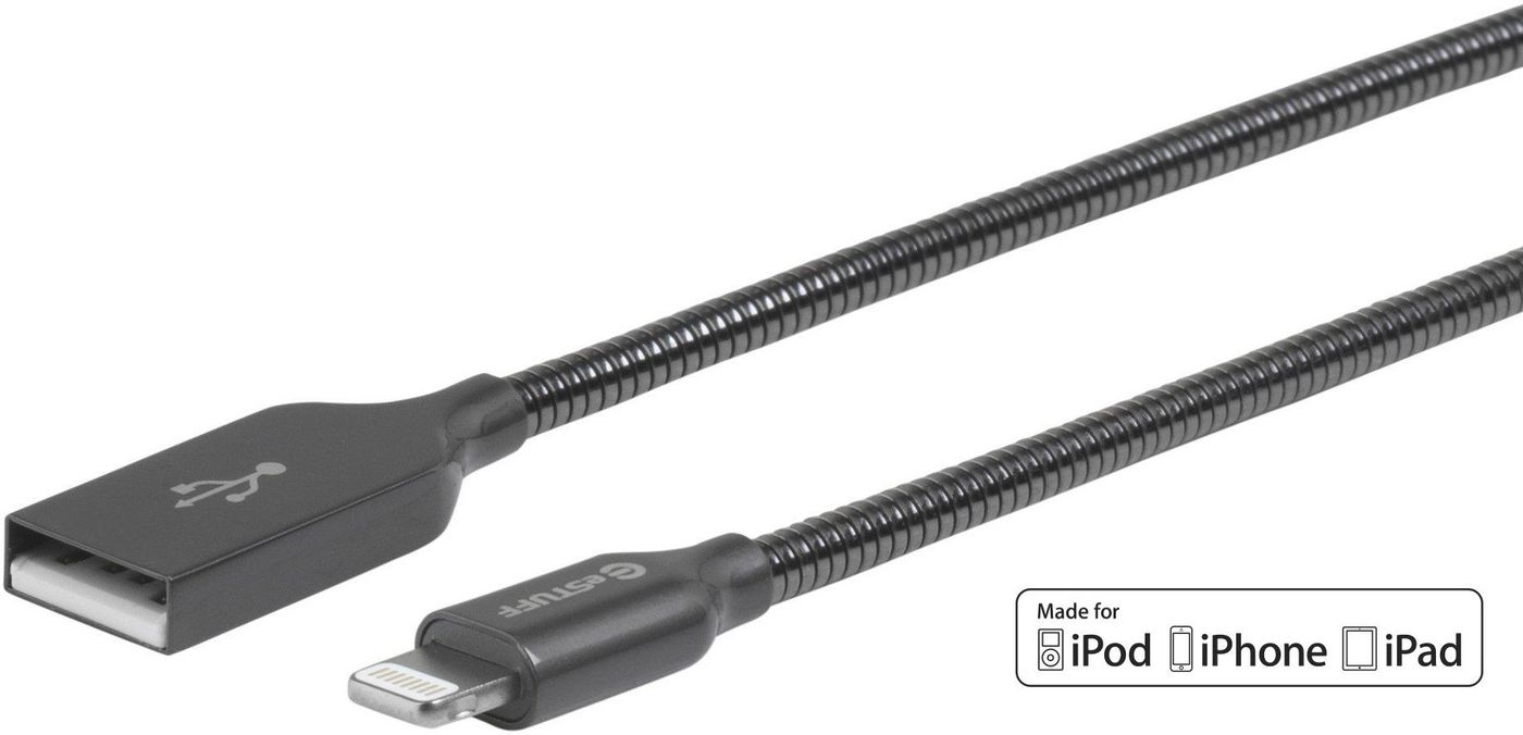 Lightning Cable Mfi Steel 8pin Lightning - USB A Male 1.5m
