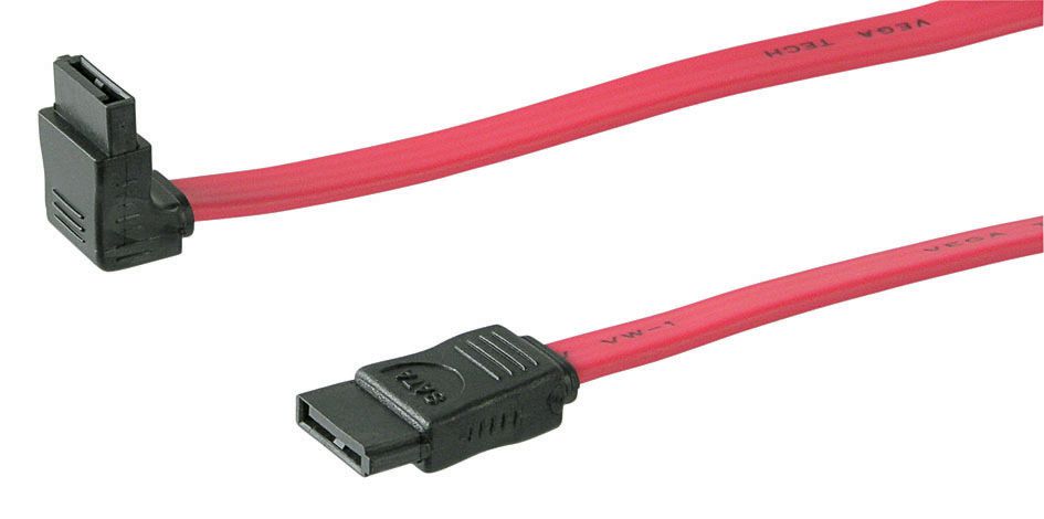 Sata Cable 50cm Angled 1.5/3GBsata Male 90 - SATA Male