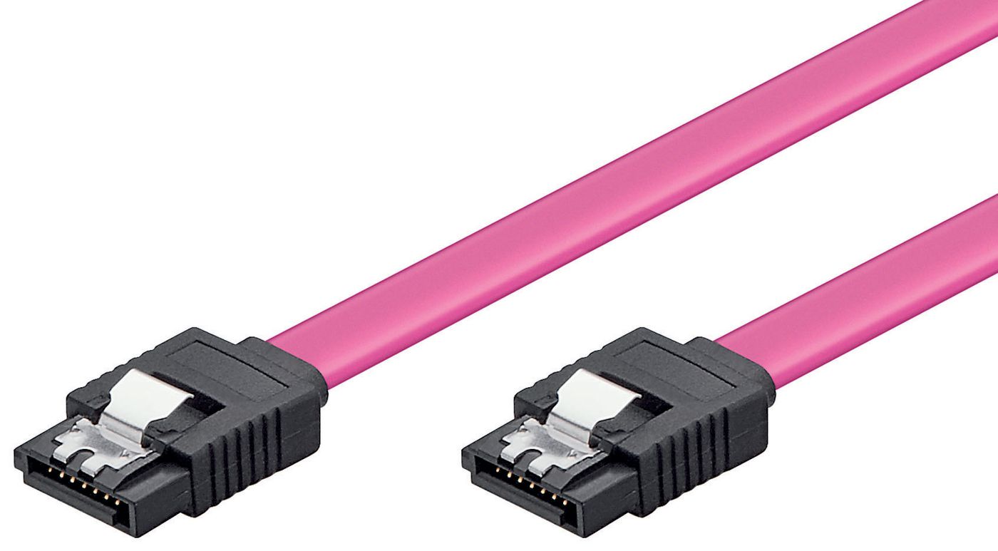 SATA Cable 30cm With Clip7-pole To 7-pole SATA Plugs