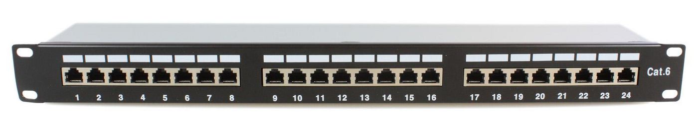 19in Ftp 6 Patch Panel24 Port Krone Idc Black Color