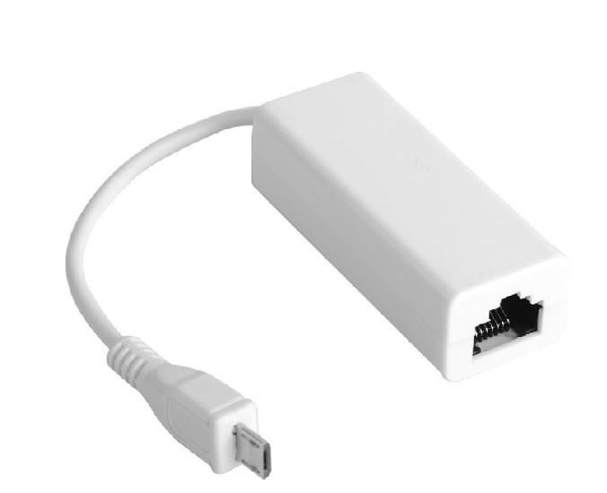 USB MICRO to Ethernet, White