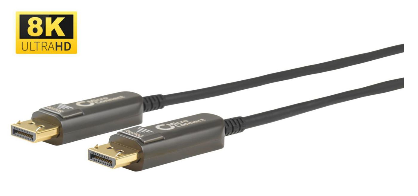 Premium Optic Dp 1.4 Cable Dp 1.4 8k 60hz, 32.4gbps 10m