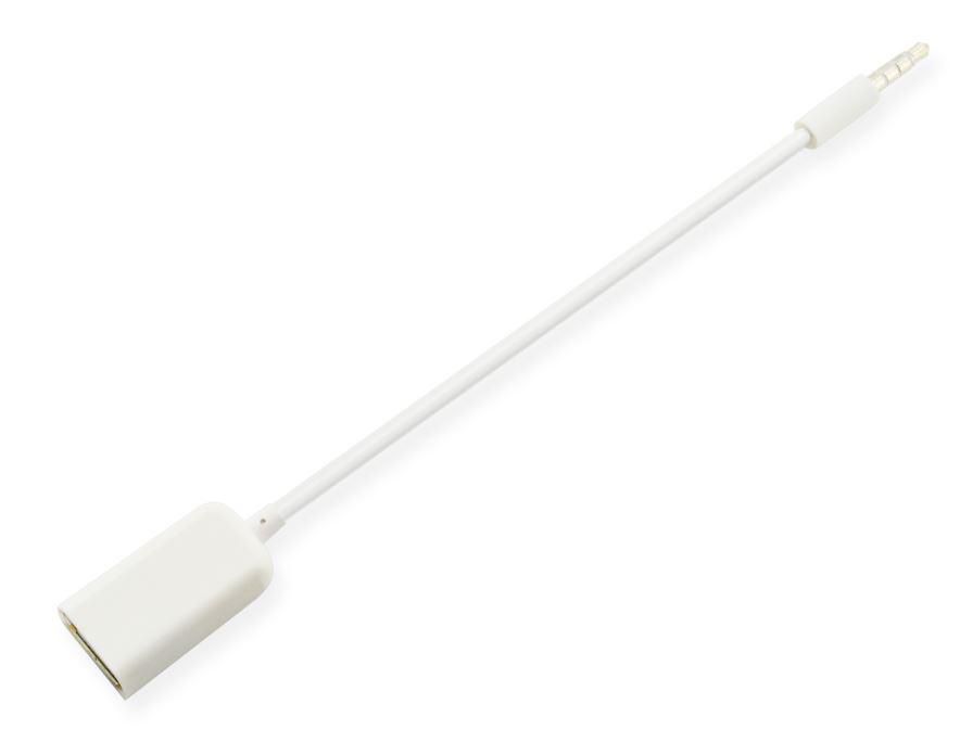 Adapter 3.5mm To USB A Female White