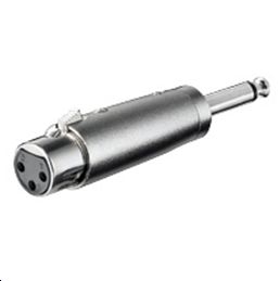 Xlr Adaptor3 Pin Xlr - 6,35mm Mono F-m