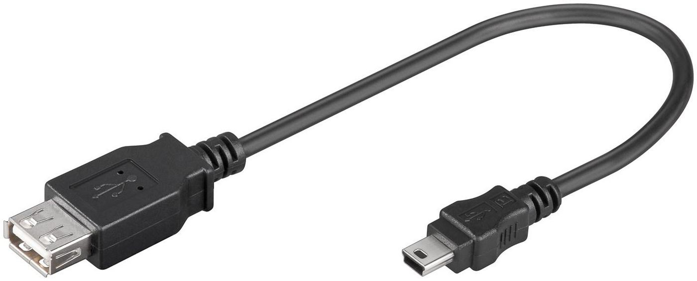 MICROCONNECT USBAFBM 0.2m USB A Mini-USB B Schwarz USB Kabel (USBAFBM)