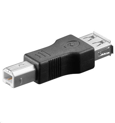 MICROCONNECT USB A/USB B M-F - USB B - USB A - Männlich/weiblich - Schwarz (USBAFB)