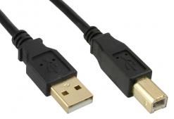 USB2.0 A-B 3m M-M Goldplated