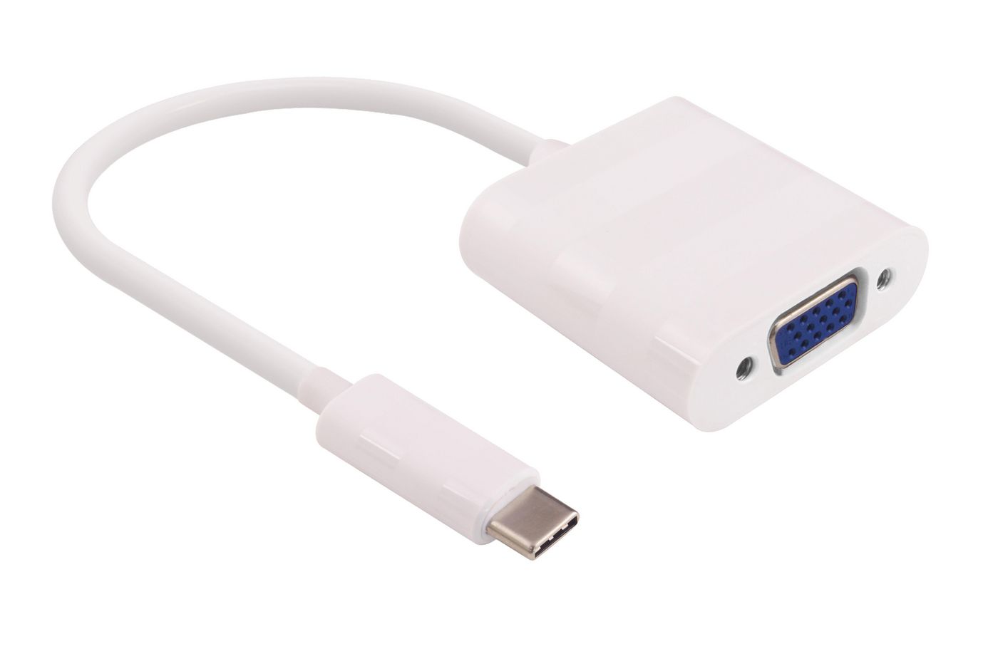 MICROCONNECT 0.2m USB C - D-Sub - USB ? - D-Sub - Männlich/weiblich - Weiß (USB3.1CVGAW)
