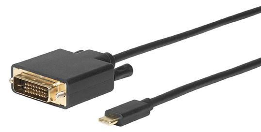 MICROCONNECT USB - C to DVI-D, 1.8m Black