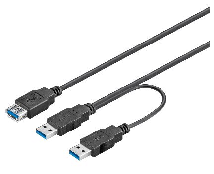 USB3.0 Dual Power Cable F -2xm Y Cable To Feed The Power Of
