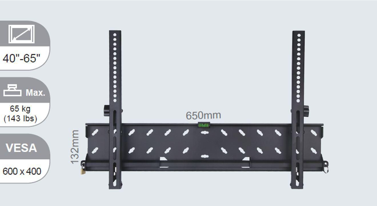VIVOLINK Wall mount slim tilt 101,60cm (40\")-65 (VLMW4065T)