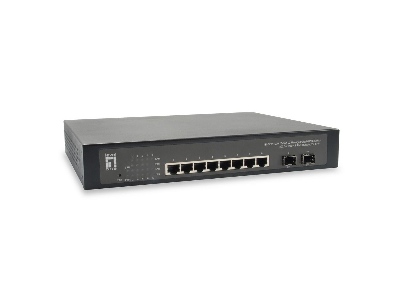LevelOne GEP-1070 10-PORT MANAGED GBE SWITCH WIT 