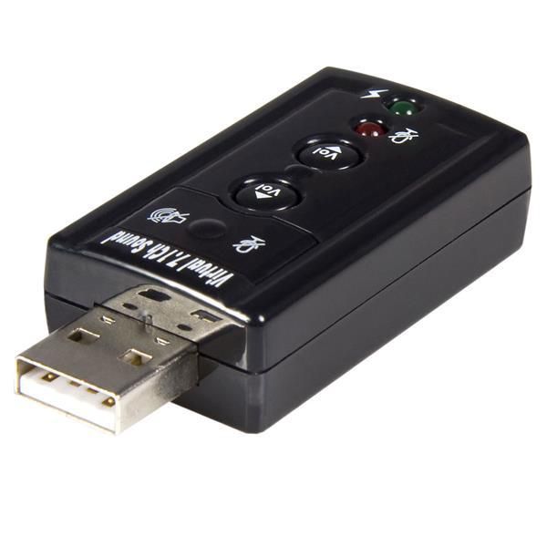 STARTECH.COM USB Audio Adapter 7.1  - USB auf Soundkarte Virtual 3D Soundeffekt 7.1 - Soundcard mit