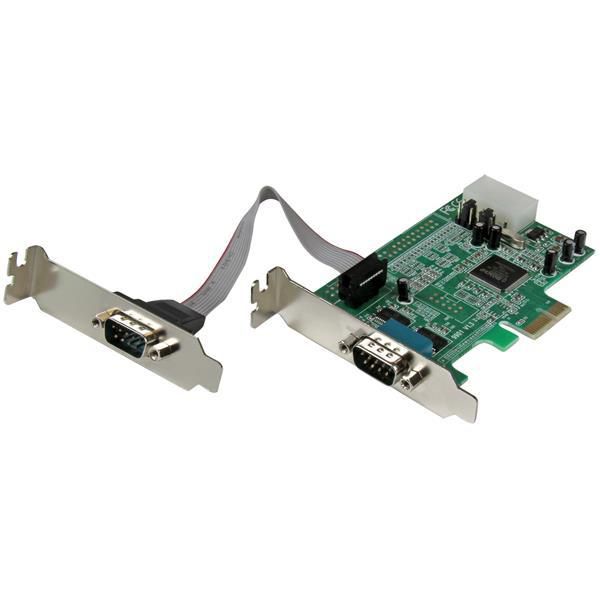 STARTECH.COM 2 Port Seriell RS232 PCI Express Low Profile Schnittstellenkarte mit 16550 UART - 2 Por