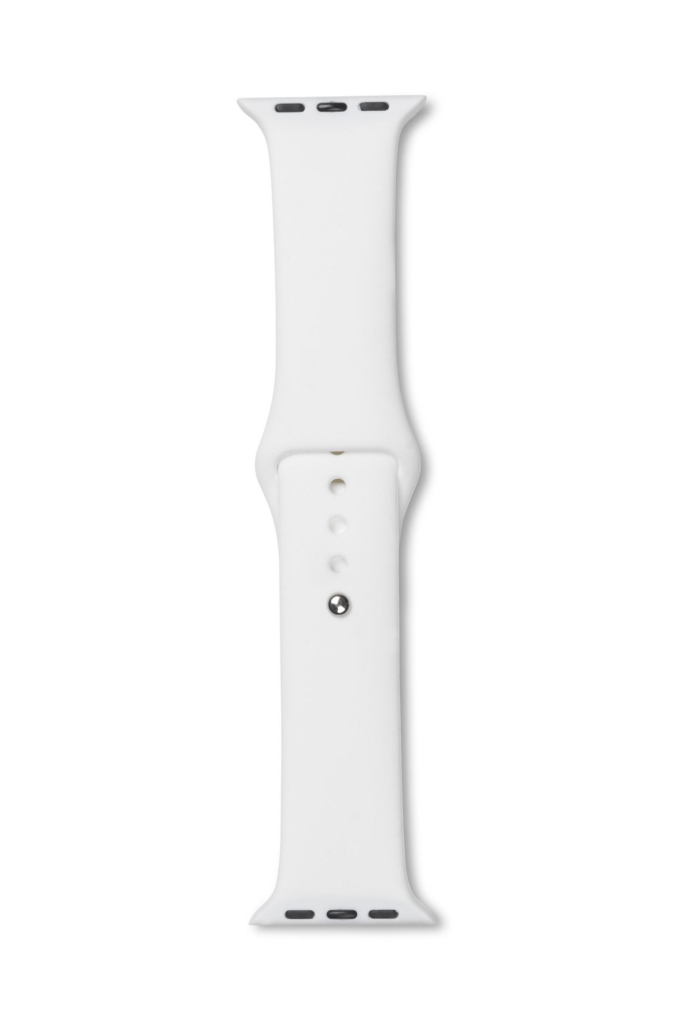 Apple Watch Silicone Strap Color: White. Width 40mm