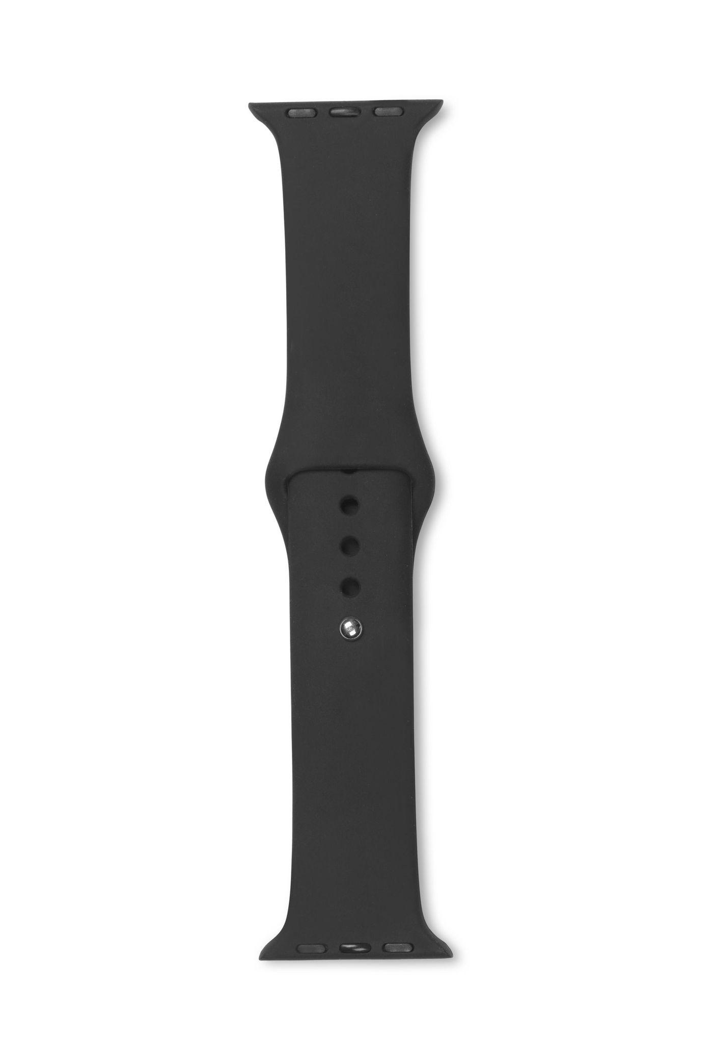 Apple Watch Silicone Strap Color: Black Width 44mm