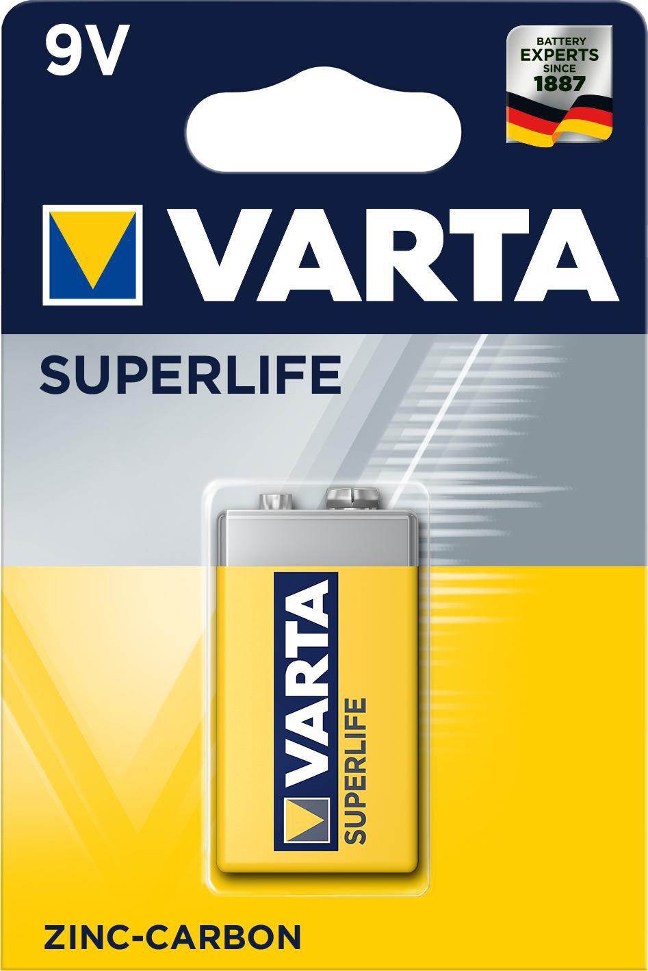 Varta 2022101411 W128298644 Superlife 9V Single-Use 