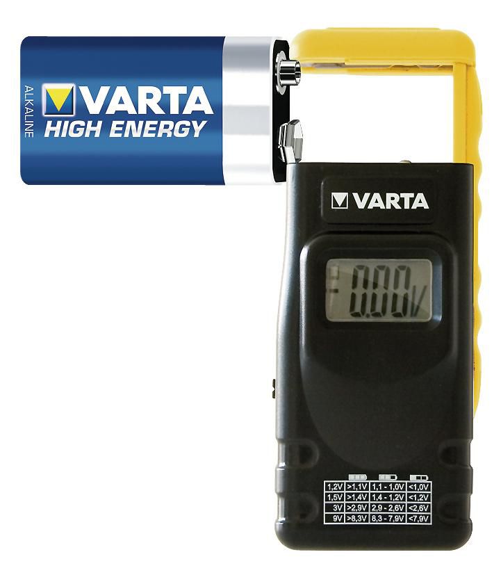 Varta 891101401 W128278829 Battery Tester Black, Yellow 