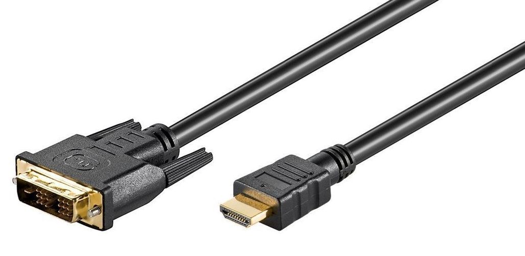 MICROCONNECT HDMI - DVI-D (2m) - HDMI - DVI-D - Männlich/männlich - Schwarz (HDM191812)