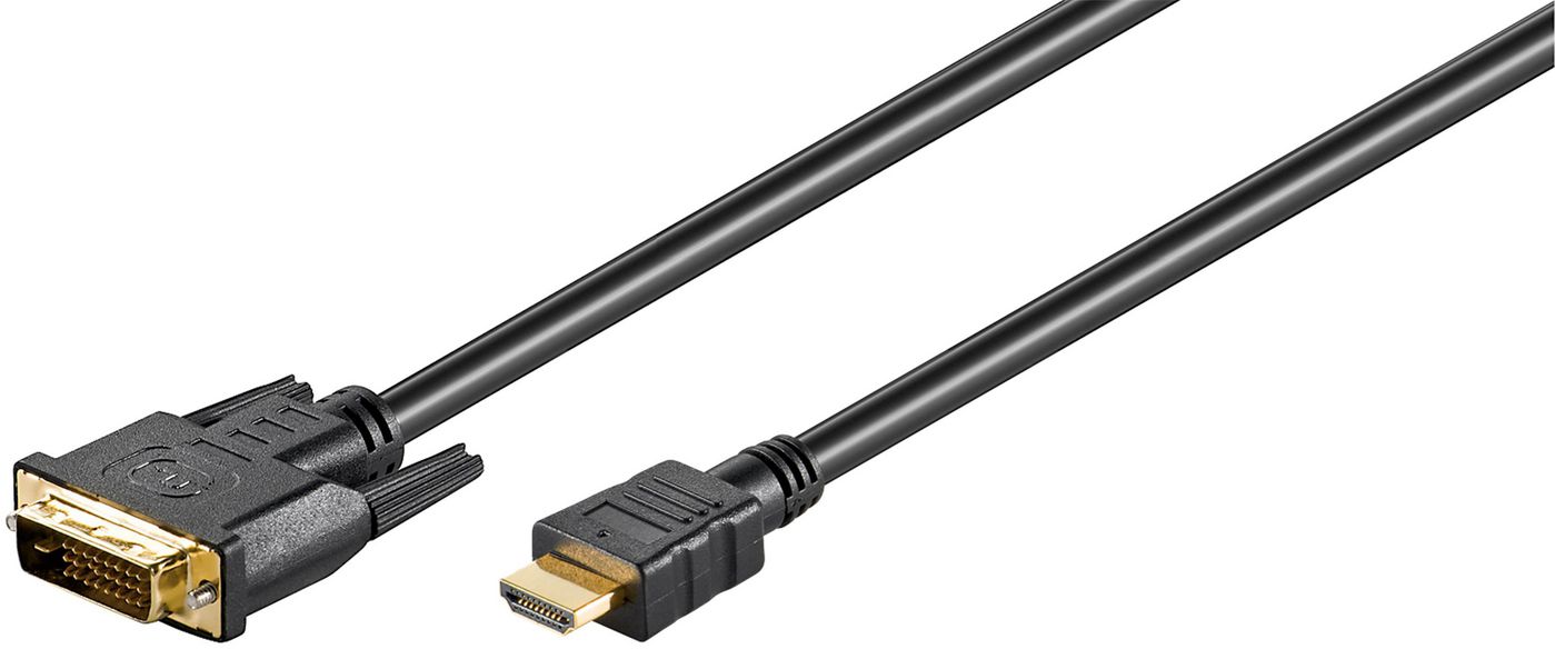 MICROCONNECT HDM192415 5m DVI-D HDMI Type A (Standard) Schwarz Videokabel-Adapter (HDM192415)