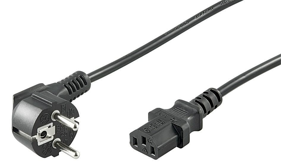 Power Cord 0.5m Black Iec320