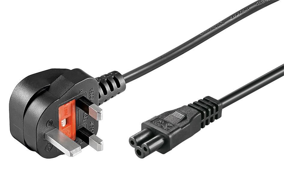 MICROCONNECT PE090810 Stromkabel Schwarz 1 m C5-Koppler (PE090810)