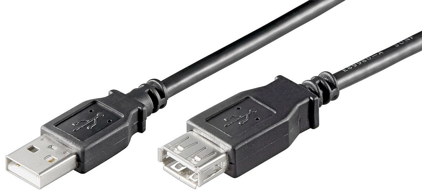 MICROCONNECT USB2.0  Extension A-A 1,8m M-F