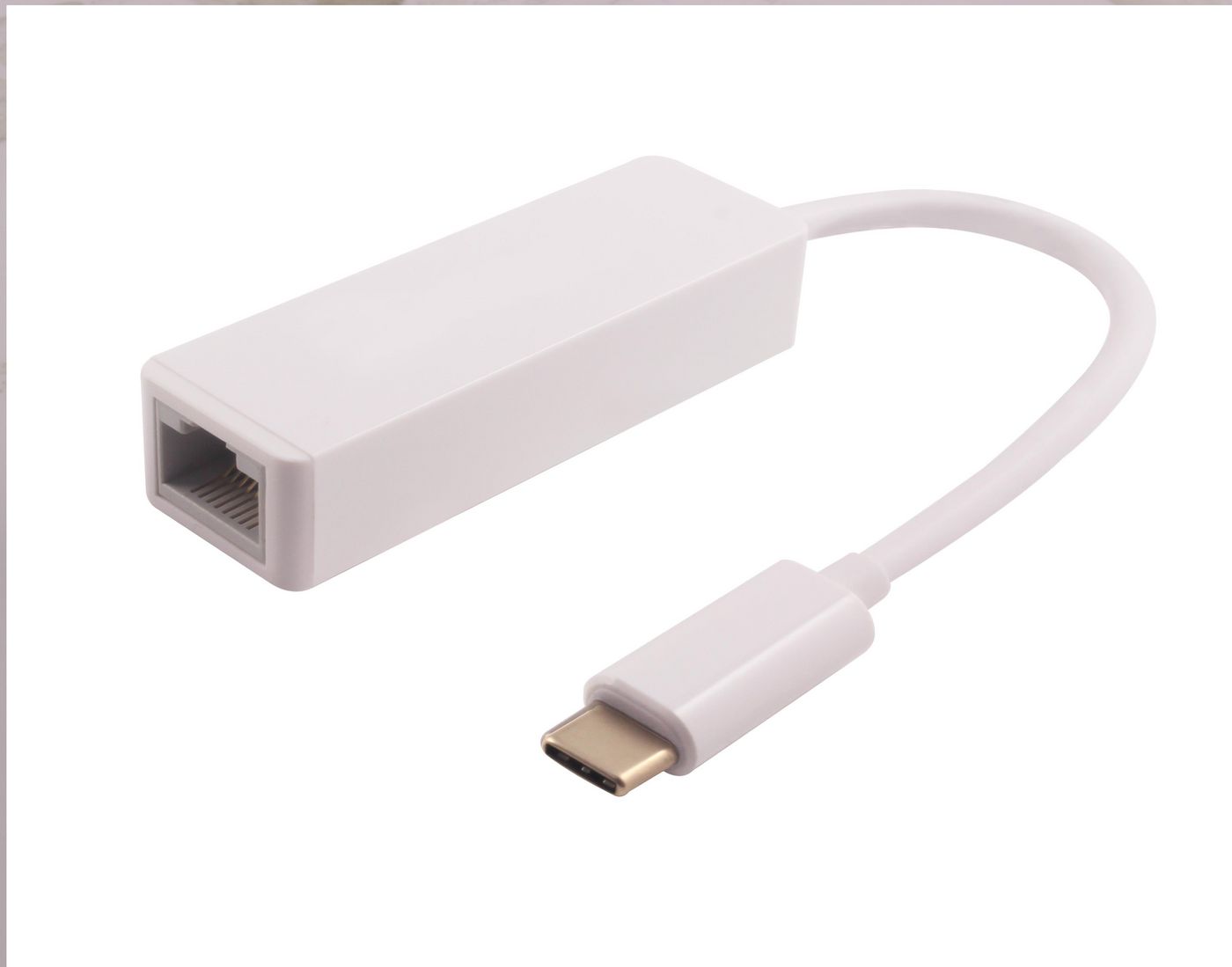 MICROCONNECT 0.2m USB C - RJ-45 - USB C - RJ-45 - Männlich/weiblich - Weiß (USB3.1CETHW)