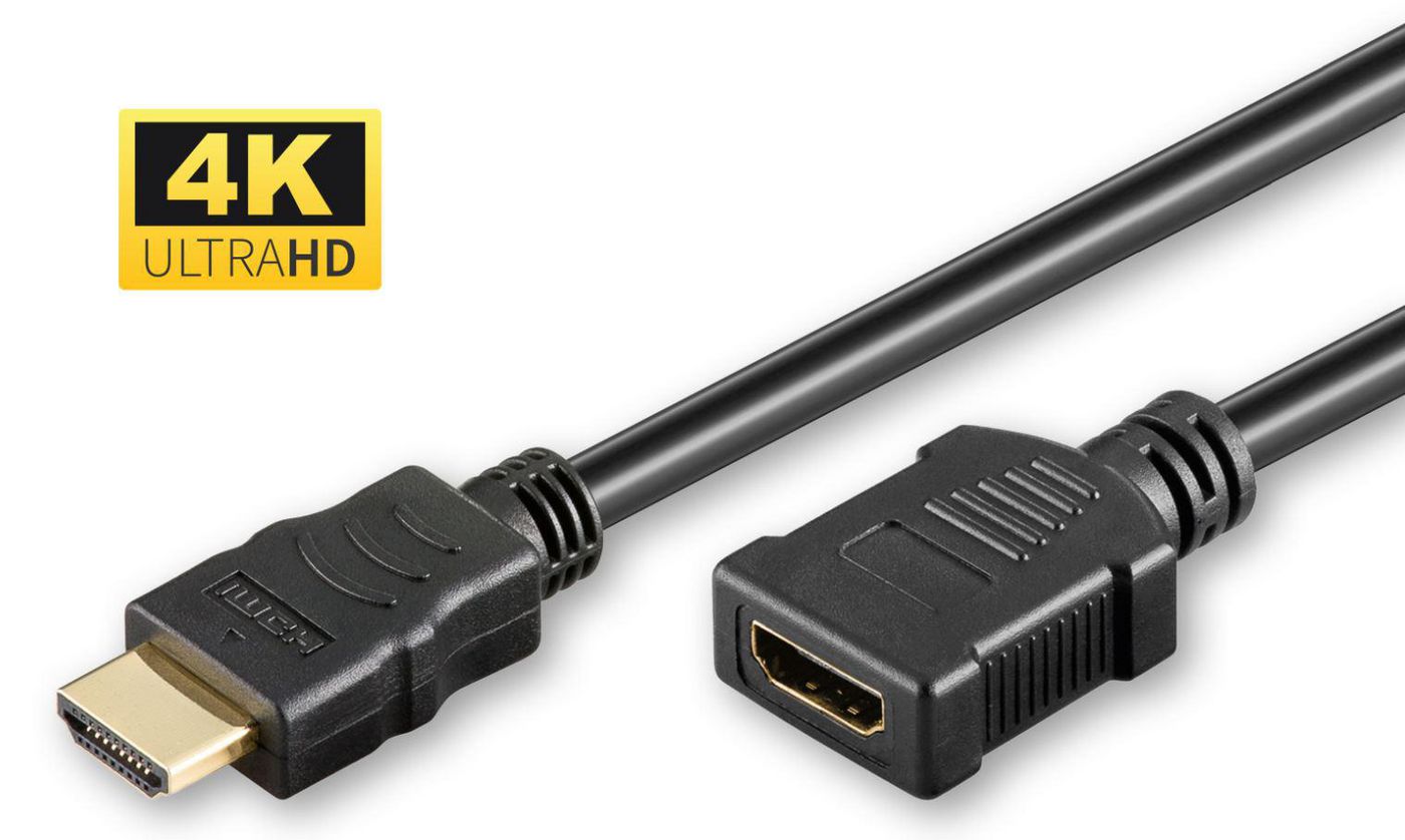 HDM19191FV1.4, MicroConnect HDMI 1.4 Extension Cable, 1m