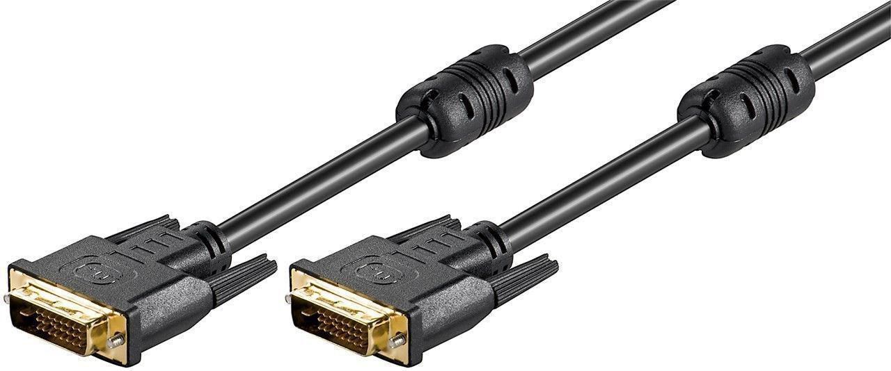 DVI-d 24+1-pin W. Ferrit, M-m Full Hd 1080p, Dual Link, 5m