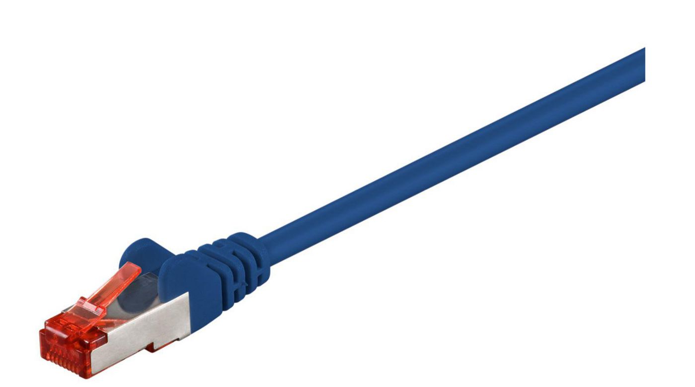 S/FTP CAT6 0.15m Blue LSZH