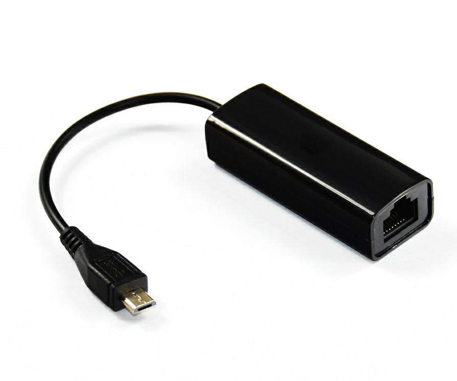 USB MICRO to Ethernet, Black
