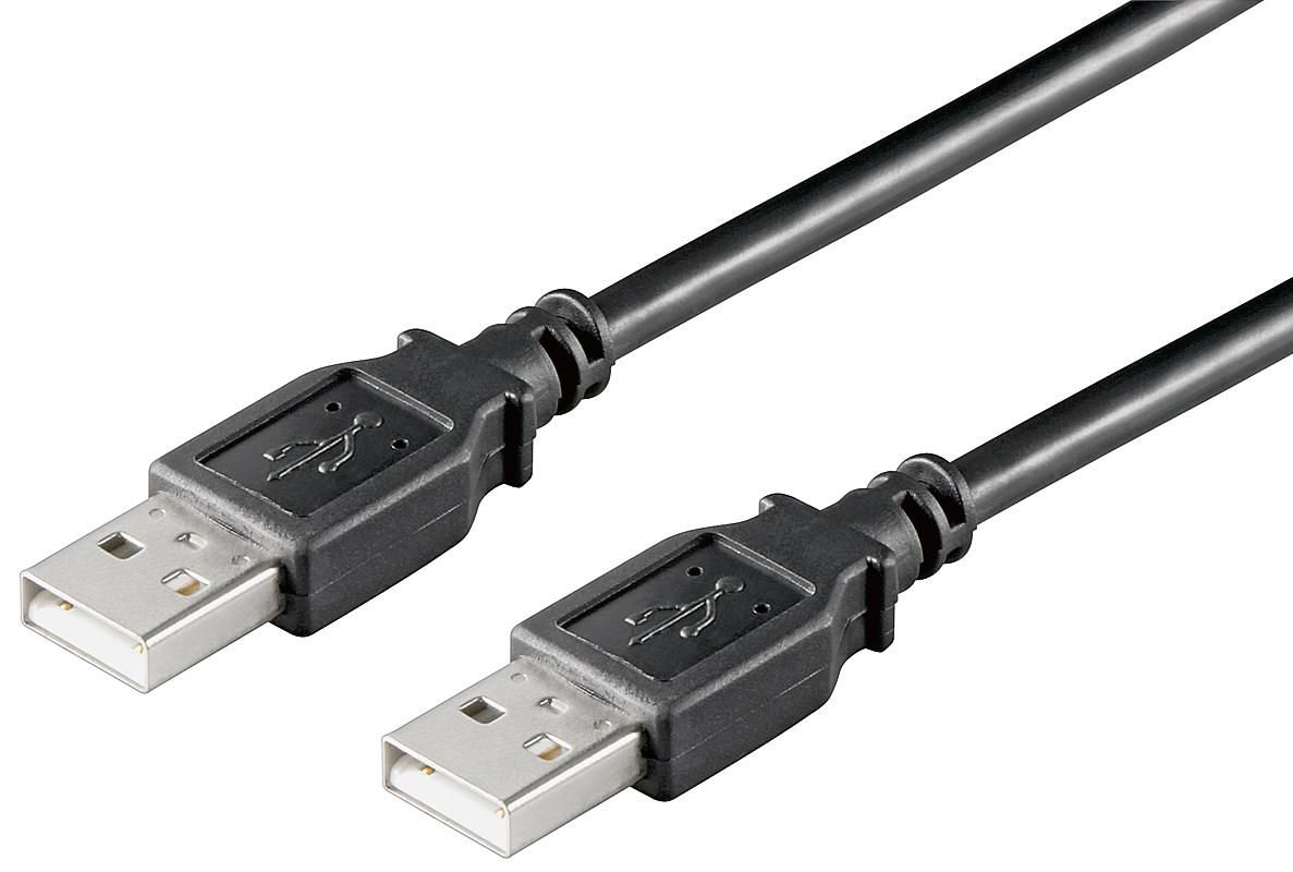 MICROCONNECT USB2.0 A-A 3M M-M, BLACK