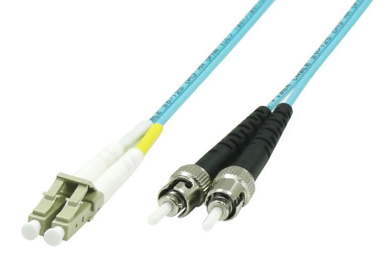 Optical Cable Lc/pc-st/pc 1m 50/125 Mmmultimode Duplex Om3 Lszh